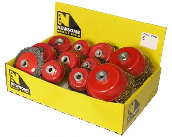 Box of Assorted Angle Grinder Brushes